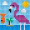 3d pixel puzzle flamingo instructions