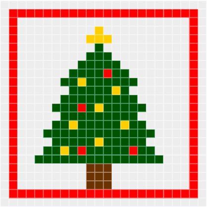 patroon-kerstboom