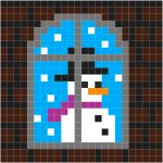 patroon-raam-sneeuwpop