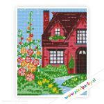 4a_018_pixelhobby_patroon_huis_landschap_bloemen
